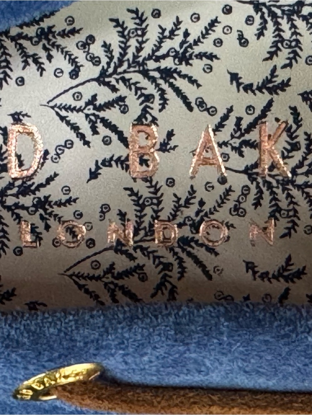 Ted Baker London Blue Suede Driving Loafers with Brown Laces - Picture 7 of 7